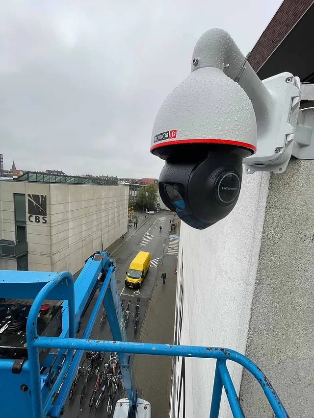 Videoovervågning installeres af PR Sikring